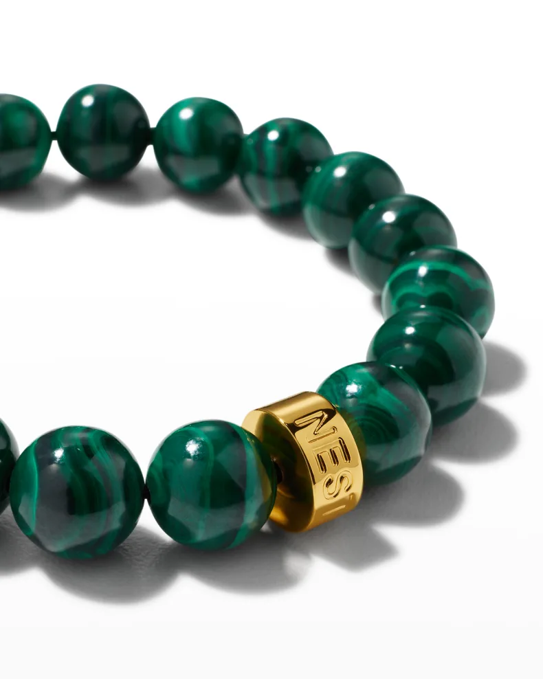 NEST Jewelry Malachite Stretch Bracelet