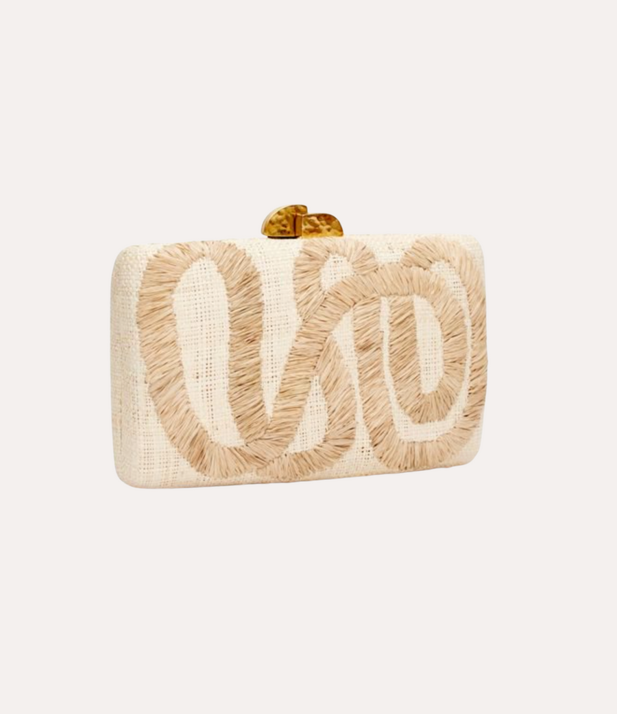 Kayu Kelsey Embroidered Clutch